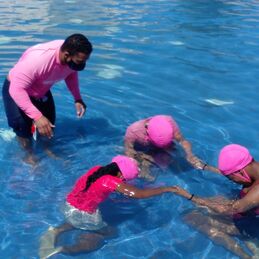 Survival Swimming Breath Control