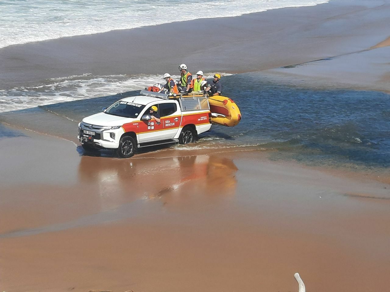 Medical emergency Cuttings Beach, Durban.