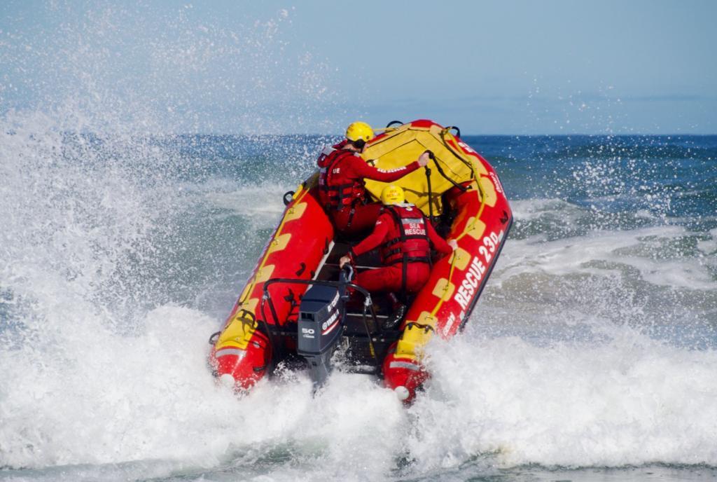 Mike Vonk on the helm during a training exercise