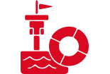 Drowning prevention framework icon 155x105